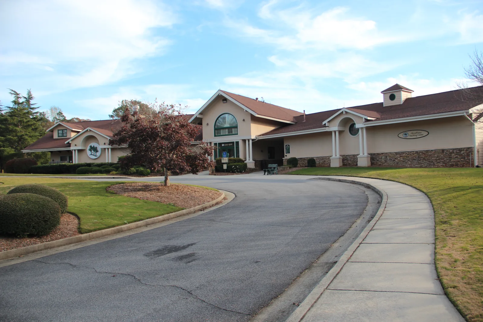 The clubhouse at RiverPines Golf on Old Alabama Road in Johns Creek