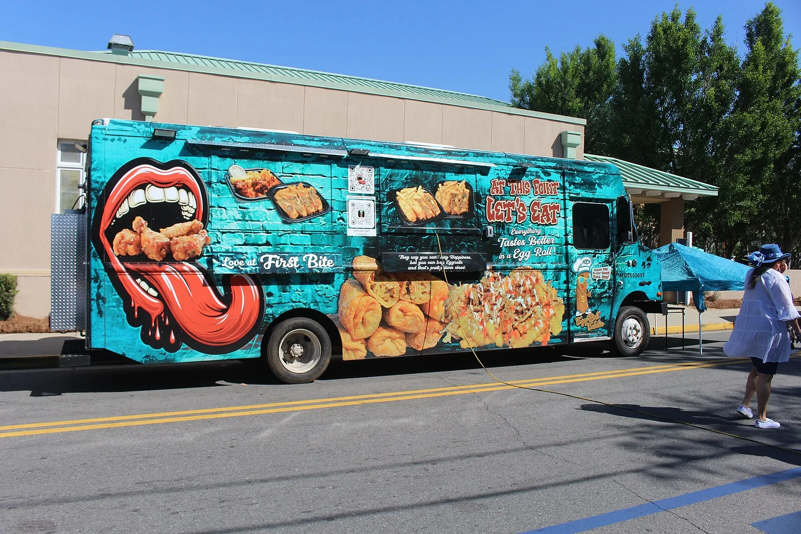 A food truck parked for a festival in Valdosta, Georgia. The picture does not show Johns Creek.
