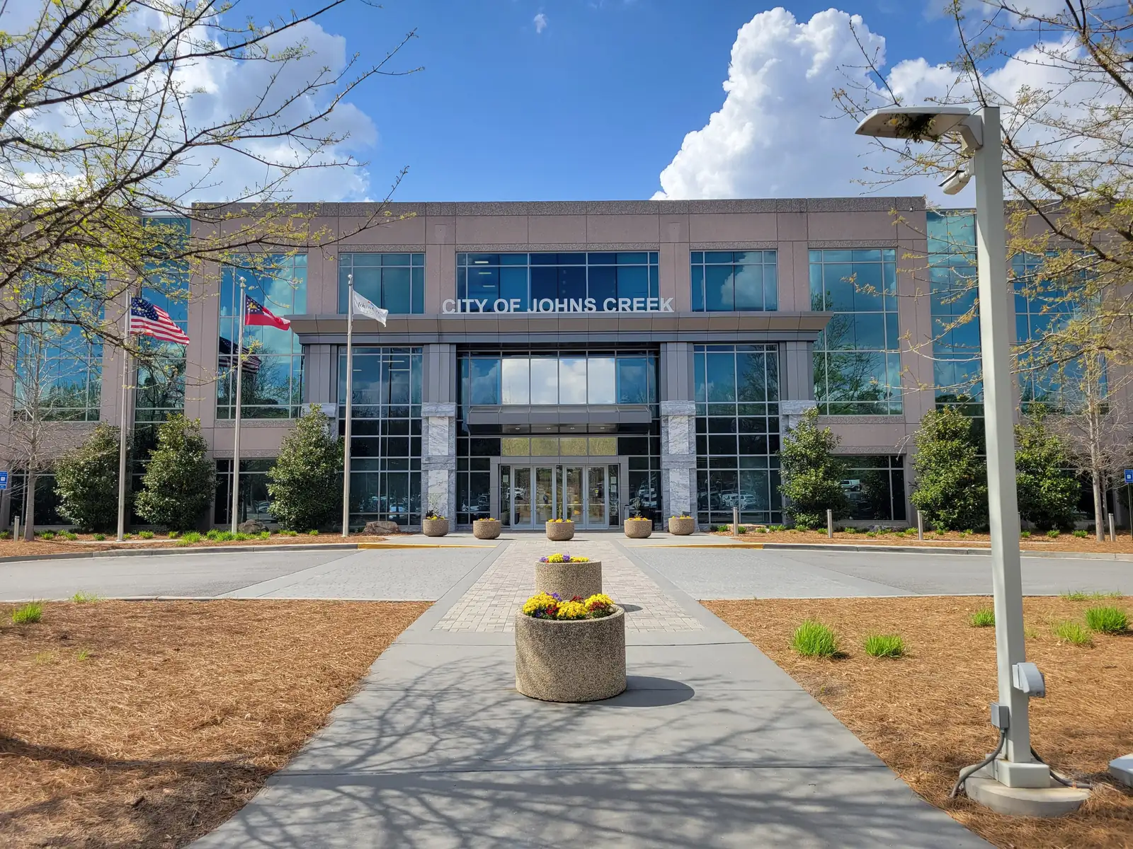 Johns Creek City Hall in Town Center, the area Medley is built to anchor